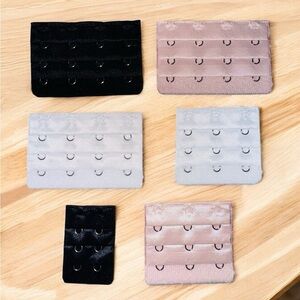 New 6 Piece Bra Extender 2~3 & 4 Hooks Soft And Comfort Bra